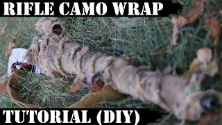 Rifle Camo Wrap Tutorial DIY section too [upl. by Leonora]