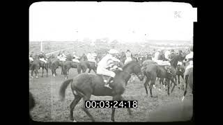 1913 Epsom Derby UK Horse Racing HD from 35mm [upl. by Kyred]