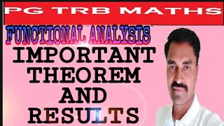 PG TRB MATHS  FUNCTIONAL ANALYSIS [upl. by Jennings]