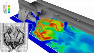 Simulation of Gas Turbine Burner Fuel Spray Atomization and Combustion [upl. by Krishna]