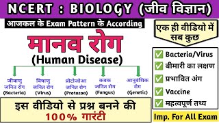 मानव रोग  Human diseases in hindi  Bacteria  Virus  Protozoa  Fungus  Biology  Study vines [upl. by Marva]