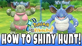 How to Shiny Hunt NIDOKING amp NIDOQUEEN in Pokemon Lets GO Best Shiny Hunting Guide for Rare Spawns [upl. by Charisse]