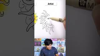 How to draw a sun noob vs pro [upl. by Parrott]