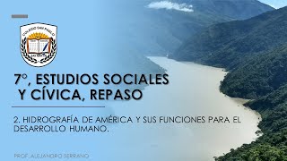 2 Hidrografía de América y sus funciones para el Desarrollo Humano Repaso E Sociales y C  7° [upl. by Debor9]