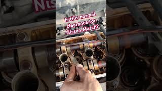 Valve clearance Nissan March [upl. by Myriam967]