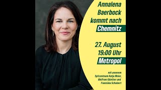 🎥🔴 LIVESTREAM aus Chemnitz mit der unbelibtesten Außenministerin Annalena Bärbock [upl. by Kerek]