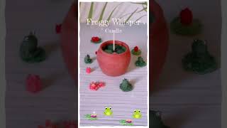 Froggy Whisper Candle🐸 candles candlemaking candlelover soycandle shorts [upl. by Mirelle]