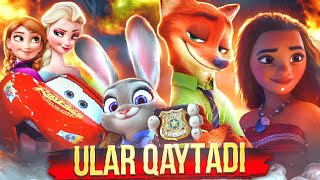 Multfilmlar qaytdi Boshqotirma 2 Zootopia 2 Chaqmoq Makvin 4 Muzyurak 3 Moana 2 Ozbek tilida [upl. by Yllehs4]