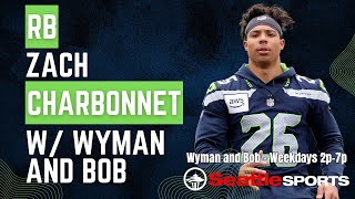 Seattle Seahawks RB Zach Charbonnet on the tightknight Running Back room [upl. by Haorbed]