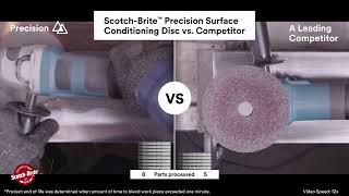 ScotchBrite™ Precision Surface Conditioning Competitive Comparison [upl. by Burgener]