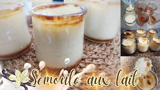 🍮Semoule au Lait CARAMEL et Vanille Recette Facile Rapide [upl. by Iadrahc555]