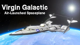 KSP Virgin Galactic Recreation AirLaunched Spaceplane [upl. by Trauts]