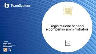 Corso di Contabilità  Video 13 Registrazione Stipendi e Compensi Amministratori [upl. by Margaretta]