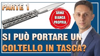 🗡Si può portare un COLTELLO in TASCA Quando un coltello diventa un’ARMA propria bianca😱 – parte 13 [upl. by Mayda]