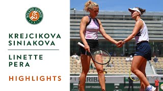 BKrejcikovaKSiniakova vs MLinetteBPera  Semifinals Highlights I RolandGarros 2021 [upl. by Burner]