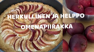 Herkullinen ja helppo omenapiirakka 😍🍎 [upl. by Ruthy]