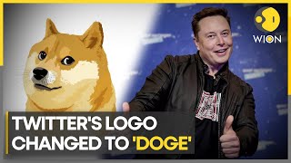 Elon Musks belated April Fools Day gag Twitter LOGO CHANGED to Dogecoin  WION [upl. by Nial372]