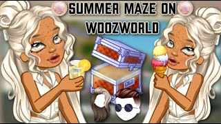 Woozworld New Summer Maze 2023 On Woozworld [upl. by Grosz]