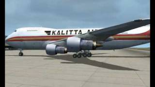 Last minutes of Kalittas 747200 N704CK Simulated on FS9 [upl. by Hcirdeirf991]