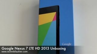 Google Nexus 7 LTE HD 2013 Unboxing [upl. by Edveh506]