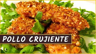 Receta del pollo crujiente rebozado con kikos maíz frito [upl. by Mela]