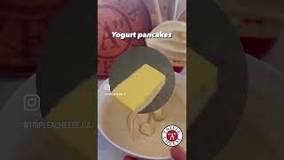 Pancakes from scratch using Triple “A” Cheese pressed yogurt [upl. by Mieka]