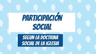 La participacion social segun la DSI [upl. by Osnofla880]