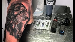 Madness sleeve  Tattoo time lapse Session 4 [upl. by Luaped]