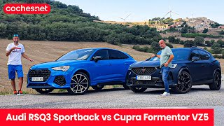 Audi RS Q3 Sportback vs CUPRA Formentor VZ5  Comparativa  Test  Review en español  cochesnet [upl. by Natye]