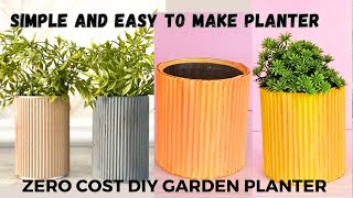 How To Make Zero Cost Easy Diy Planter [upl. by Pearse435]