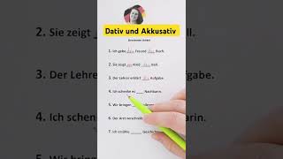 Dativ und Akkusativ  Bestimmte Artikel  Learn German  German for beginners [upl. by Vergil]