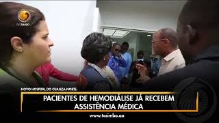 JORNAL DA ZIMBO Pacientes de hemodiálise já recebem assistência médica Hospital do Cuanza Norte [upl. by Onateag]