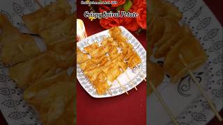 SPIRAL POTATO RECIPE  SNACKS RECIPE  POTATO SNACKS RECIPE short viral trending snackrecipes [upl. by Novia]