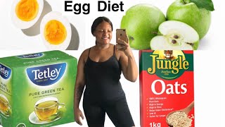 I tried egg diet for weight loss 3 days Azana Jezile [upl. by Querida]