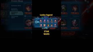 STAR WARS 1000 Galactic Credit Buying Lesley legend skin mobilelegends lesleytop1global mlbb [upl. by Eldreda127]