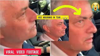 💔😭😭 Heartbreaking scenes of Jose Mourinho dropping tears after Roma sacking him  As Roma [upl. by Nicolas]