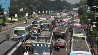 Bangalore has a major traffic problem Busy roads of Karnataka [upl. by Yeblehs141]