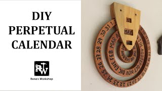 How to Make a Perpetual Calendar  DIY Wooden Calendar [upl. by Llehcal]