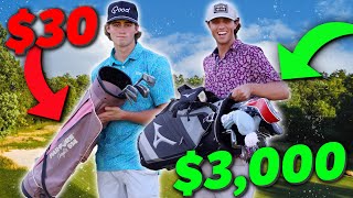 Playing a Golf Match  30 Clubs VS 3000 Clubs [upl. by Dymoke]