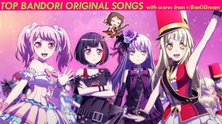 December 2018 Top Bandori Original Songs with scores from rBanGDream [upl. by Harmonie]