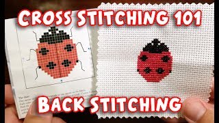 Cross Stitching 101 Back Stitching [upl. by Emia]