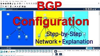 SYCS CN Practical8 BGP in Cisco Packet Tracer  MU Computer Network Practicals [upl. by Nannette450]