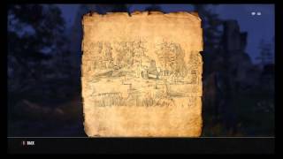 The Elder Scrolls Online Craglorn Treasure Map 5 Location [upl. by Rraval]