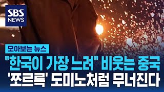 quot한국이 가장 느려quot 비웃는 중국…쪼르륵 도미노처럼 무너진다  SBS  모아보는 뉴스 [upl. by Risteau991]