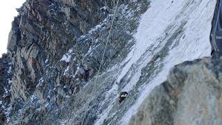 Rock Collapse  Goûter Route Goûter Couloir Mont Blanc [upl. by Atiuqihc]