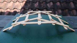 Leonardo da vinci popsicle stick bridge 190 [upl. by Nosnar]