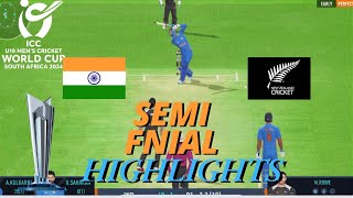 T20 U19 World Cup  Semi Final highlights  IND VS NZ [upl. by Jolene53]