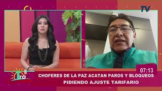 Choferes de La Paz acatan paro y bloqueos pidiendo ajuste tarifario [upl. by Olly]