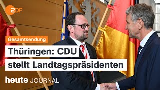 heute journal vom 28092024 Tod von HisbollahChef neuer Landtagspräsident in Thüringen [upl. by Aiciles]