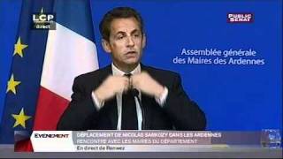 Sarkozy  discours à VrigneauxBois [upl. by Ecienaj671]